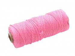 Faithfull Hi-Vis Nylon Brick Line 100m (330ft) Pink