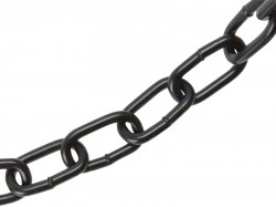 Faithfull Black Japanned Chain 5mm x 10m Box - Max. Load 160kg