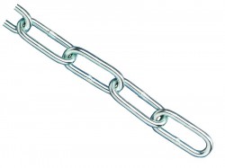 Faithfull Zinc Plated Chain 3mm x 2.5m - Max. Load 80kg