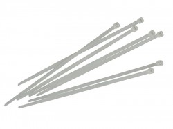 Faithfull Cable Ties White 3.6 x 150mm (Pack 100)