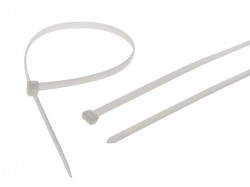 Faithfull Heavy-Duty Cable Ties White 9.0 x 600mm (Pack 10)