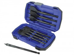 Faithfull Impact Rated Flat Bit Set, 8 Piece