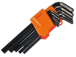 Faithfull Metric Long Arm Hex Key Set, 13 Piece