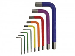 Faithfull Hex Key Coloured Arm Set of 9