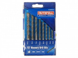 Faithfull Standard Masonry Drill Set, 8 Piece 4-10mm