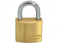 Faithfull Brass Padlock 30mm 3 Keys