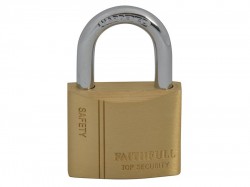 Faithfull Brass Padlock 40mm 3 Keys