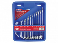 Faithfull Chrome Vanadium Combination Spanner Set, 18 Piece