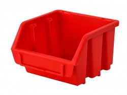 Faithfull Interlocking Storage Bin Size1 Red 116 x 112 x 75mm