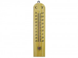 Faithfull Wall Thermometer - Wood 260mm