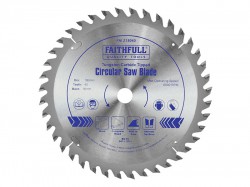 Faithfull TCT Circular Saw Blade 180 x 16mm x 40T POS