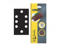 Flexovit 1/3 Sanding Sheets Perforated Medium 80 Grit (Pack 10)