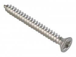 ForgeFix Self-Tapping Screw Pozi Compatible CSK A2 SS 1.1/4in x 8 ForgePack 15