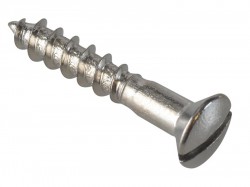 ForgeFix Multi-Purpose Screw SL Raised Head Chrome Plated 3.5 x 20mm Forge Pack 45