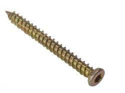 Forgefix Concrete Frame Screw Torx Compatible High-Low Thread ZYP 7.5 x 122mm Bag 10