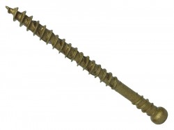 ForgeFix ForgeFast TORX Compatible Decking Screws Reduced Head Tan 4.5x60 T15 Tub 500