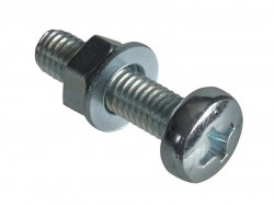 Forgefix Machine Screw Pozi Pan Head ZP M5 x 20mm Forge Pack 10