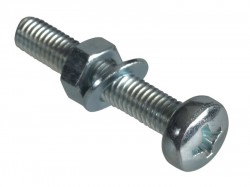 Forgefix Machine Screw Pozi Pan Head ZP M5 x 30mm Forge Pack 8