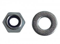 ForgeFix Nyloc Nuts & Washers Zinc Plated M4 ForgePack 50