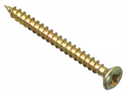 ForgeFix Multi-Purpose Pozi Compatible Screw CSK ST ZYP 3.5 x 40mm Box 200