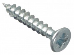 ForgeFix Multi-Purpose Pozi Compatible Screw CSK ST ZP 4 x 25mm Box 200