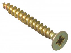 ForgeFix Multi-Purpose Pozi Compatible Screw CSK ST ZYP 6.0 x 40mm Box 200