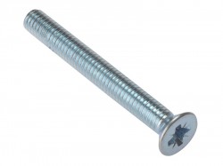 ForgeFix Machine Screw Pozi Compatible CSK ZP M5 x 40mm Bag 25