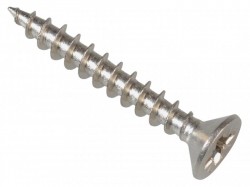 ForgeFix Multi-Purpose Pozi Compatible Screw CSK ST S/Steel 3.5 x 25mm Box 200