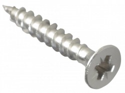 ForgeFix Multi-Purpose Pozi Compatible Screw CSK ST S/Steel 4.0 x 25mm Box 200