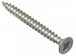 ForgeFix Multi-Purpose Pozi Compatible Screw CSK ST S/Steel 5.0 x 50mm Box 200