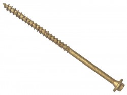 ForgeFix Hexagonal/Torx Compatible Timber T30 Screws Tan 7x250mm Tub 40