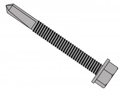 ForgeFix TechFast Roofing Sheet to Steel Hex Screw No.5 Tip 5.5 x 40mm Box 100