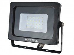 Faithfull Power Plus SMD LED Wall Mounted Floodlight 20W 1600 lumen 240V