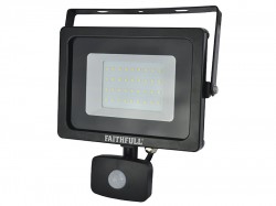 Faithfull Power Plus SMD LED Security Light with PIR 30W 2400 Lumen 240V