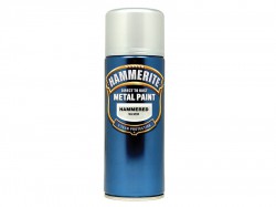 Hammerite Direct to Rust Hammered Finish Aerosol Silver 400ml