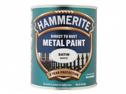 Hammerite Direct to Rust Satin Finish Metal Paint White 750ml