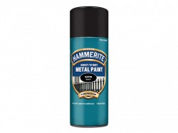 Hammerite Direct to Rust Smooth Finish Aerosol Satin Black 400ml