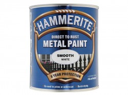 Hammerite Direct to Rust Smooth Finish Metal Paint White 750ml