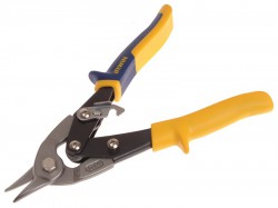 IRWIN Yellow/Blue Aviation Snips Bulldog Cut 225mm