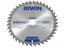 IRWIN Construction Circular Saw Blade 235 x 30mm x 40T ATB