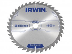 IRWIN General Purpose Table & Mitre Saw Blade 315 x 30mm x 40T ATB