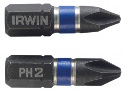 IRWIN Impact Screwdriver Bits Phillips PH2 25mm (Pack 20)