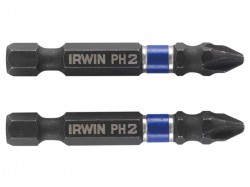 IRWIN Impact Screwdriver Bits Phillips PH2 50mm (Pack 2)