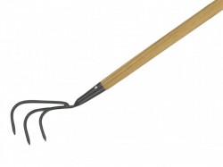 Kent & Stowe Carbon Steel Long Handled 3-Prong Cultivator, FSC