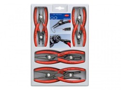 KNIPEX 00 20 04 Precision Circlip Plier Set, 8 Piece