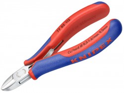 Knipex Electronics Diagonal Cut Pliers - Round Bevelled 115mm