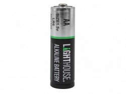 Lighthouse AA LR6 Alkaline Batteries 2400 mAh (Pack 4)