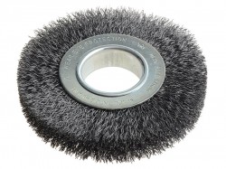 Lessmann Wheel Brush D125mm x W20-22 x 40 Bore Steel Wire 0.30 + Adaptors Set 2