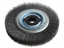 Lessmann Wheel Brush D200mm x W35-40 x 80 Bore Steel Wire 0.30 + Adaptors Set 4 +1