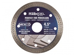 MEXCO UHXCEL Grade Porcelain & Ceramic Tile Diamond Blade 115 x 22mm